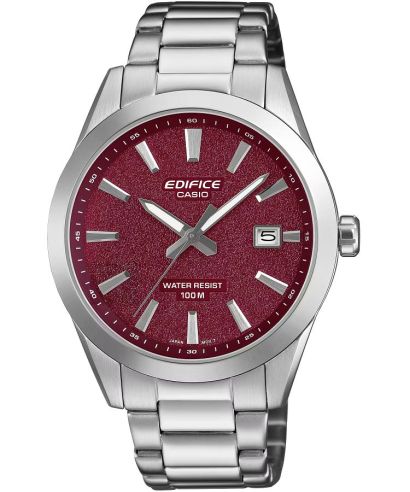 Reloj Casio Edifice EFV-160D-4A acero 100m rojo para hombre original - vista principal | Jherr Perú