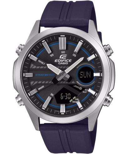 Reloj Casio Edifice EFV-C120P-1A2 analógico digital negro para hombre original - vista principal | Jherr Perú