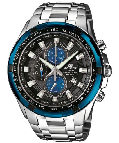 Reloj Casio Edifice EF-539D-1A2 cronógrafo negro para hombre original - vista principal | Jherr Perú