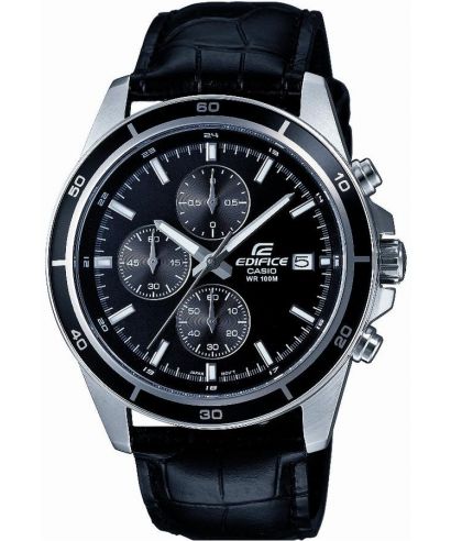 Reloj Casio Edifice EFR-526L-1A cronógrafo negro para hombre original - vista principal | Jherr Perú