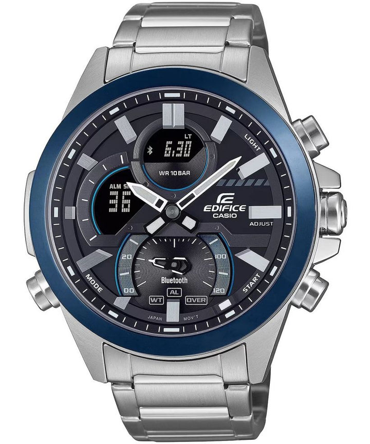 Reloj Casio Edifice ECB-30DB-1A bluetooth negro para hombre original - vista principal | Jherr Perú