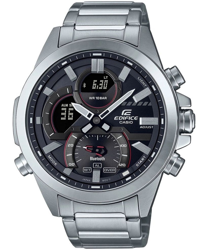 Reloj Casio Edifice ECB-30D-1A bluetooth negro para hombre original - vista principal | Jherr Perú