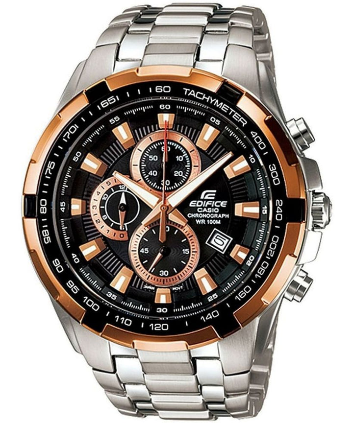 Reloj Casio Edifice EF-539D-1A5 cronógrafo negro para hombre original - vista principal | Jherr Perú