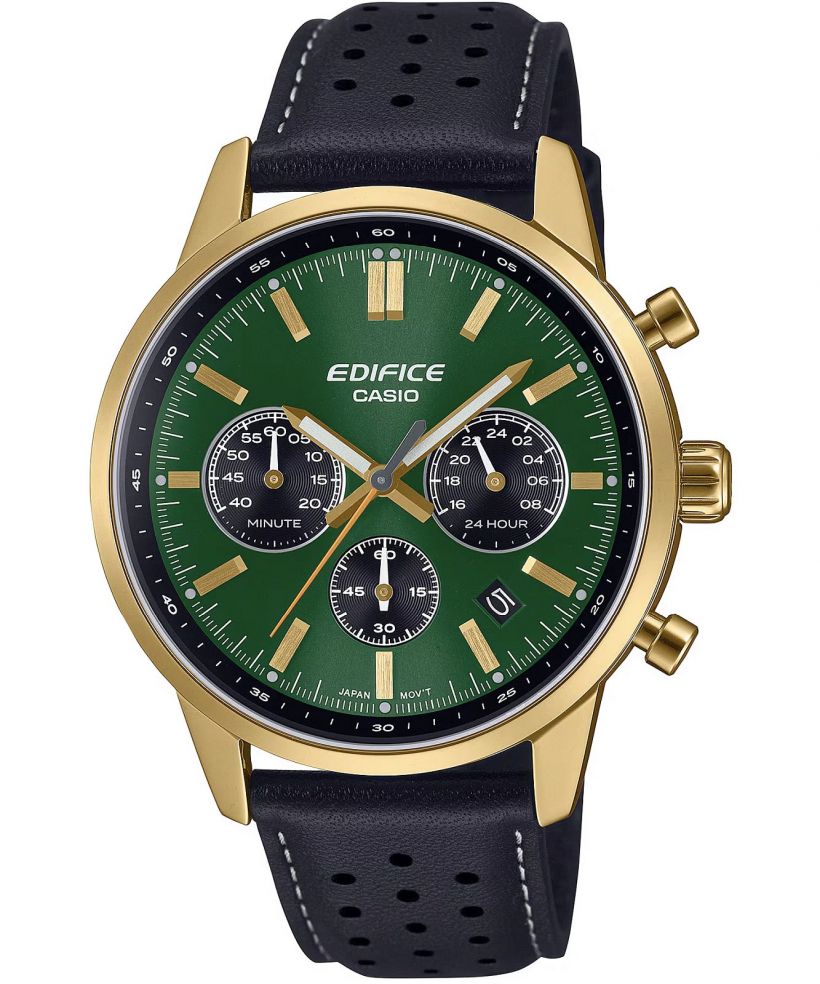 Reloj Casio Edifice EFR-575CL-3A cronógrafo verde para hombre original - vista principal | Jherr Perú