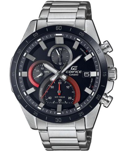 Reloj Casio Edifice EFR-571DB-1A1 cronógrafo negro para hombre original - vista principal | Jherr Perú