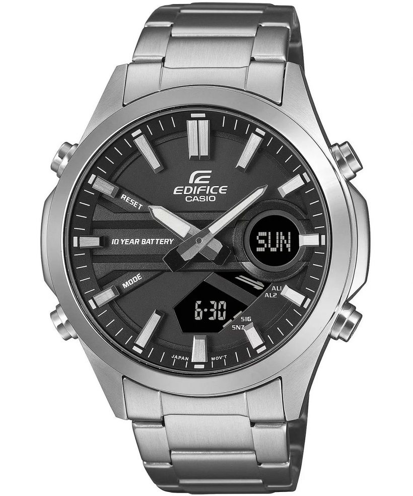 Reloj Casio Edifice EFV-C120D-1A analógico digital negro para hombre original - vista principal | Jherr Perú