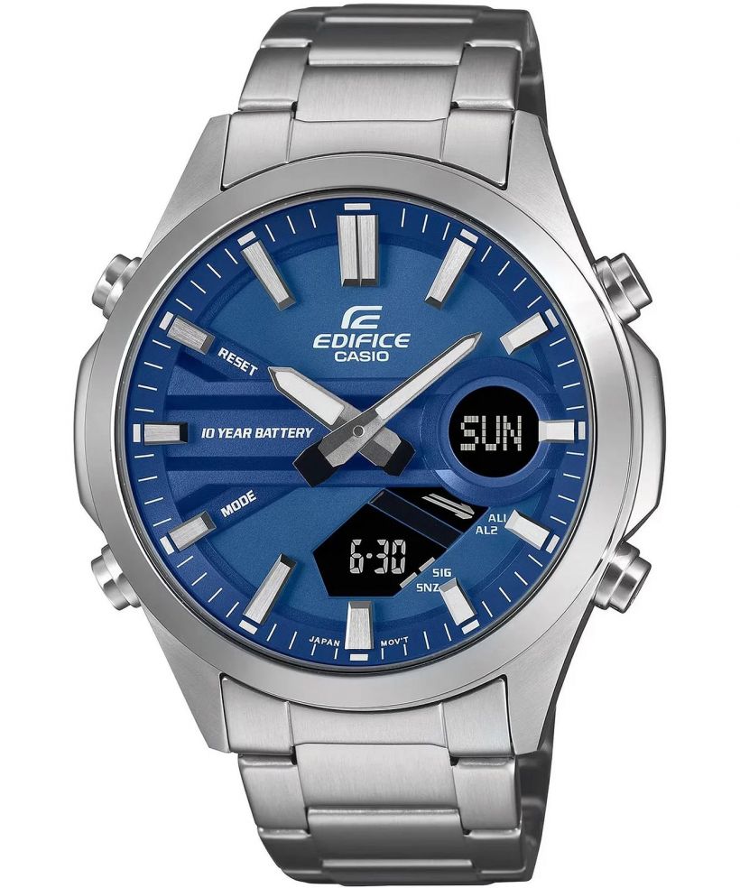 Reloj Casio Edifice EFV-C120D-2A analógico digital azul para hombre original - vista principal | Jherr Perú