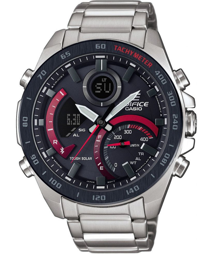 Reloj Casio Edifice ECB-900DB-1A bluetooth solar negro para hombre original - vista principal | Jherr Perú