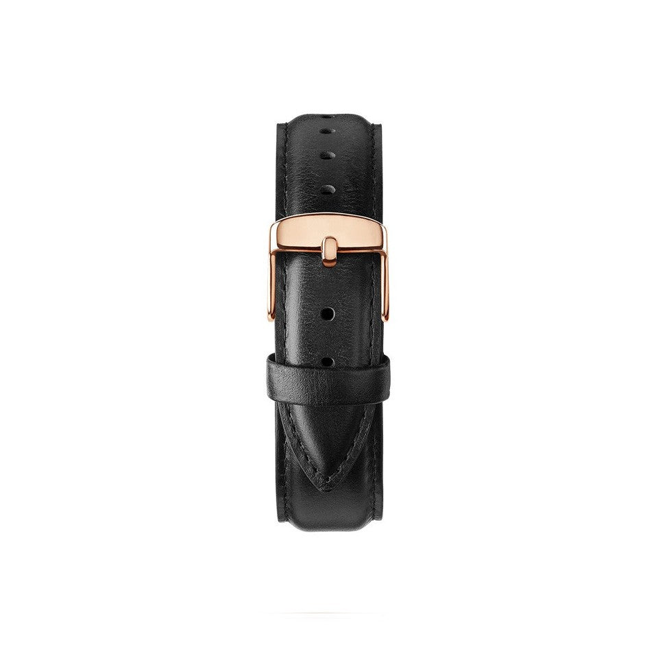 Correa Cuero Negro para Reloj | 12mm - 20mm - Genuine en Perú | Jherr Jewelry