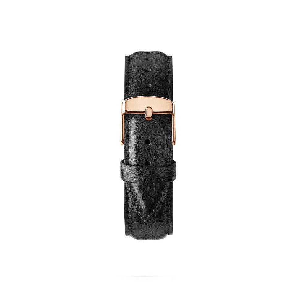 Correa Cuero Color Negro para Reloj - Intercambiable - Genuine en Perú | Jherr Jewelry