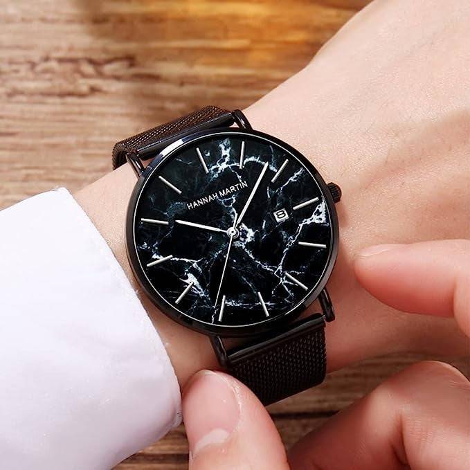 Reloj Hannah Martin Acero Negro Puro - Hannah Martin en Perú | Jherr Jewelry