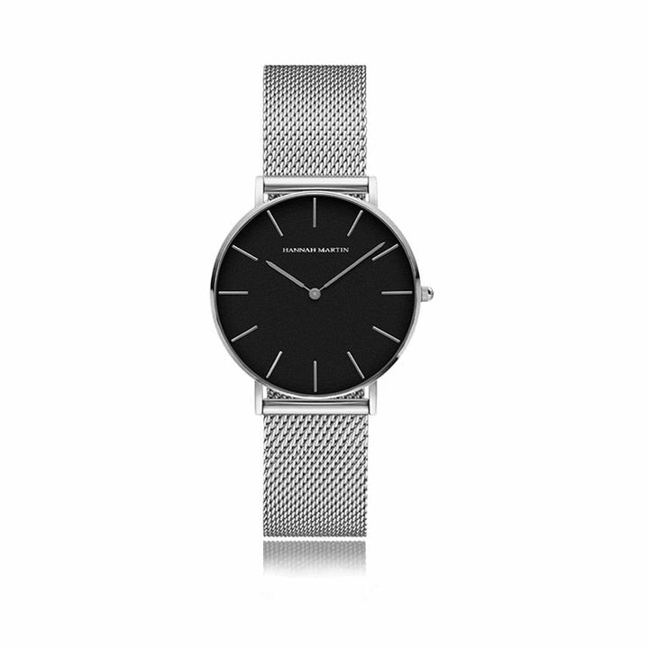 Reloj Hannah Martin Oro Rosa Mujer Esfera Blanca Mesh - Diseño Minimalista 36mm - Hannah Martin en Perú | Jherr Jewelry