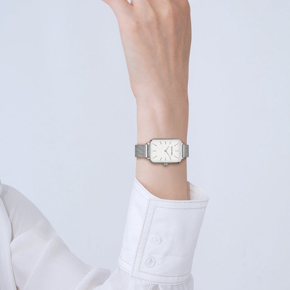 Reloj Hannah Martin Original Silver Quadro - Hannah Martin en Perú | Jherr Jewelry