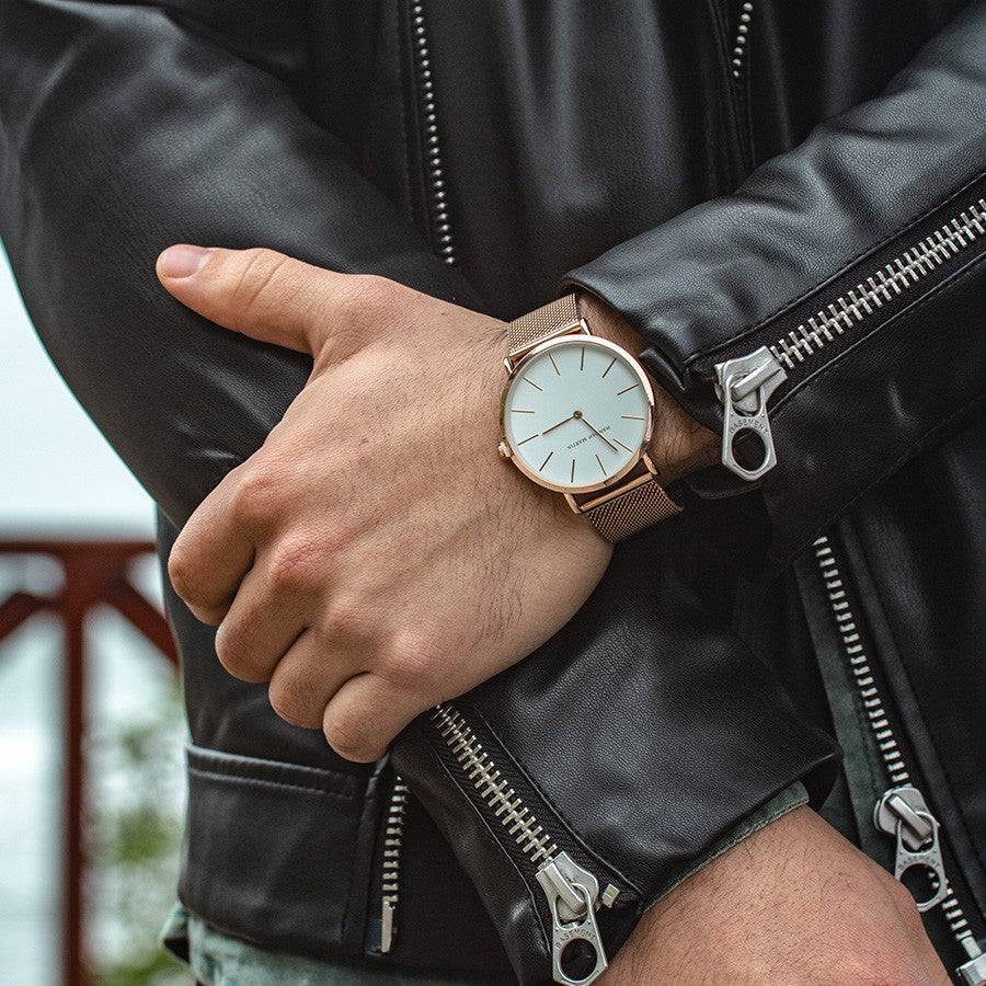 Reloj Hannah Martin para Hombre Acero Oro Rosa - Hannah Martin en Perú | Jherr Jewelry