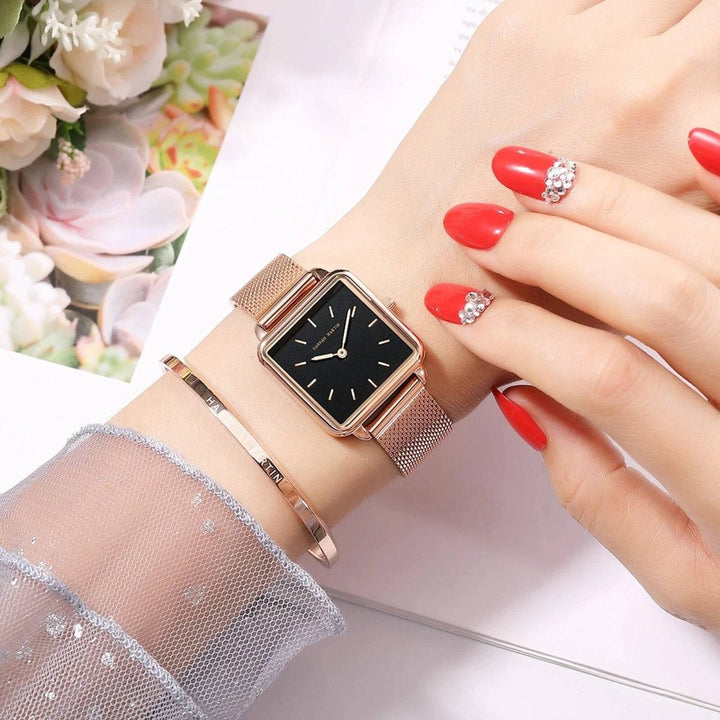 Reloj Malibu Oro Rosa Mujer Malla Mesh - JHERR JEWELRY en Perú | Jherr Jewelry
